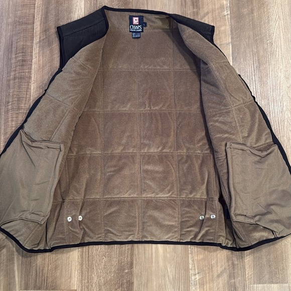 Vintage Ralph Lauren Chaps Vest Mens Large Full Zip Insulated Outdoor Pockets - Picture 9 of 12